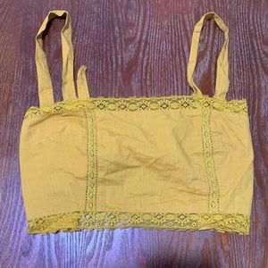 Urban Outfitters Gold Crop Top